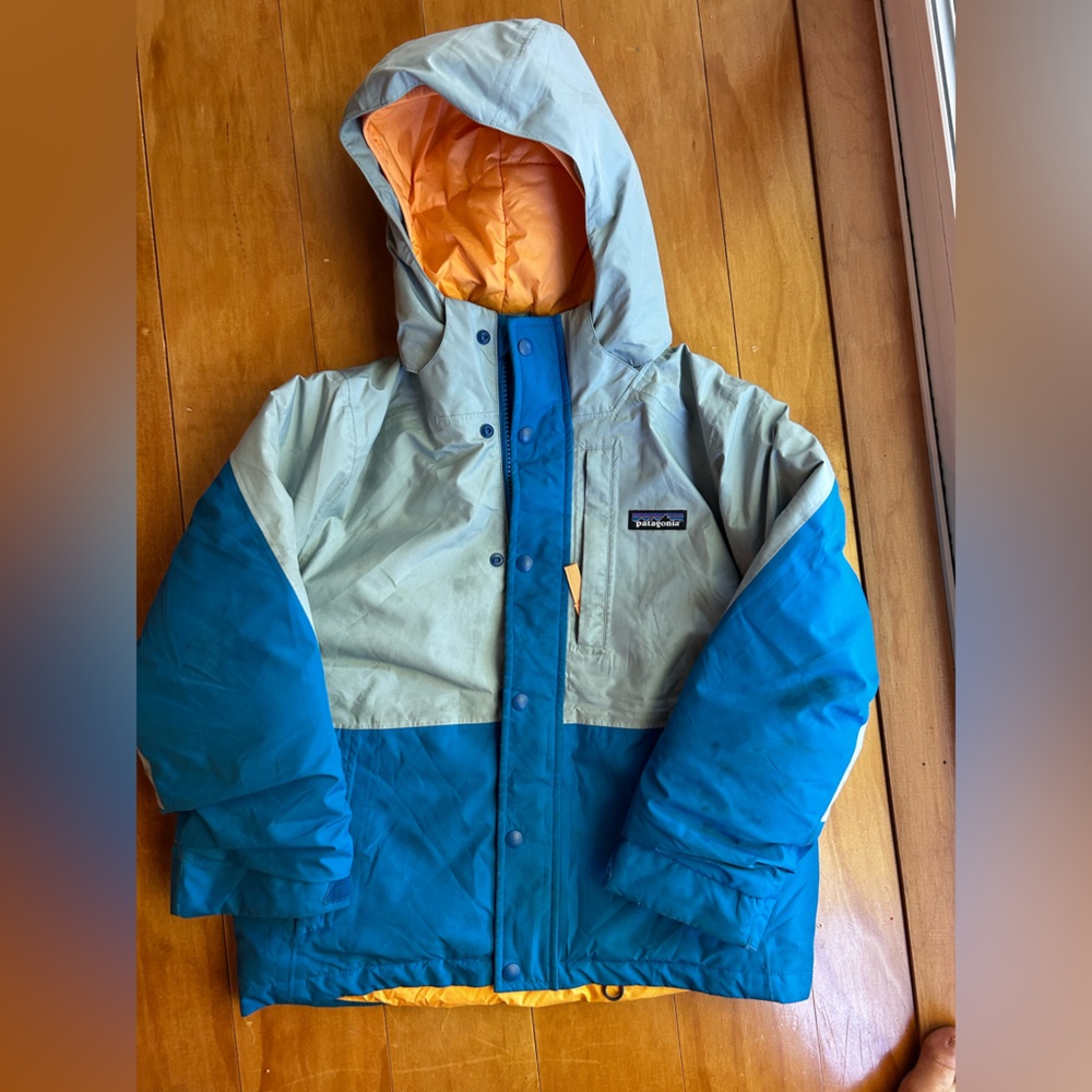 patagonia powder town snow jacket  kids size 5/6 xs